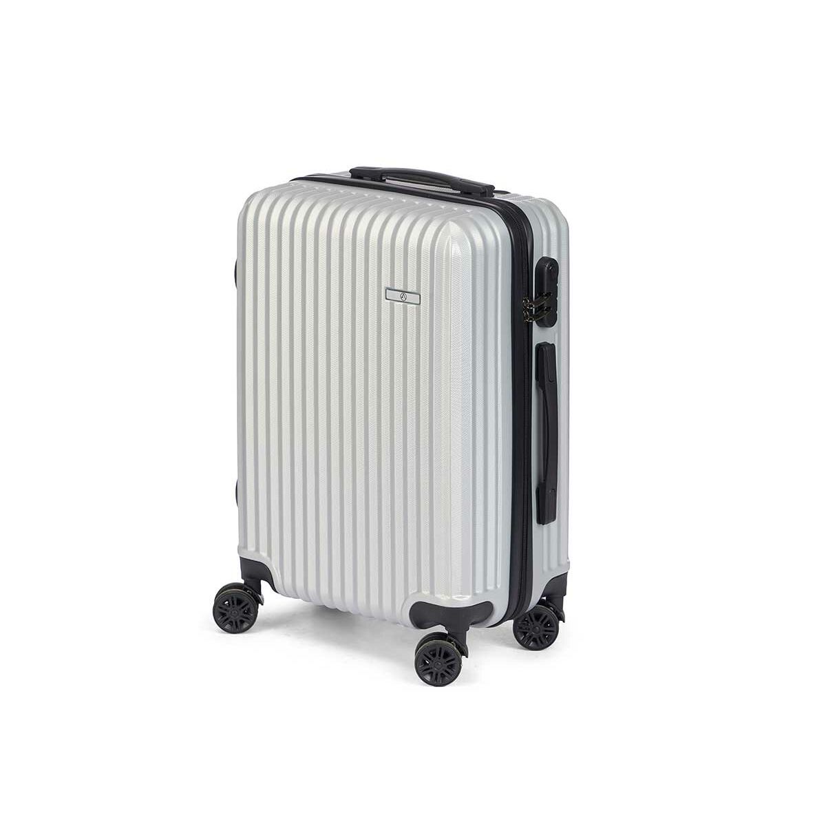 Cabin Suitcase HT 017 G Light Grey 55 X 35 X 20 Cm Stripes JoyousGlow cabin-suitcase-ht-017-g-light-grey-55-x-35-x-20-cm-stripes-joyousglow
